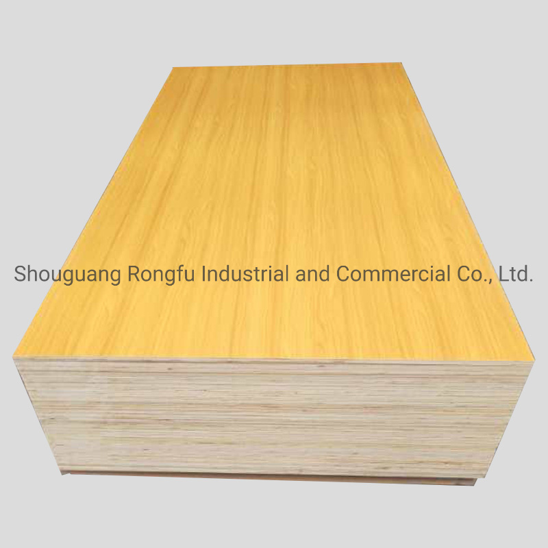 Marine Glue Natural Veneer/Melamine Laminated Plywood for Furniture