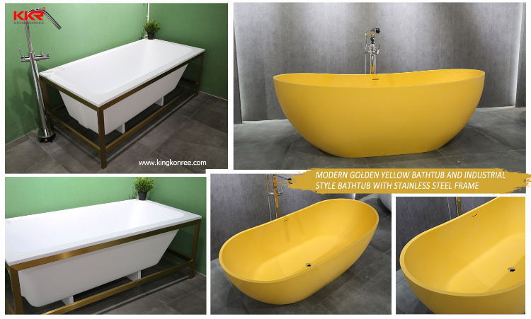 Bathroom Freestanding Bath Resin Stone Bathtub