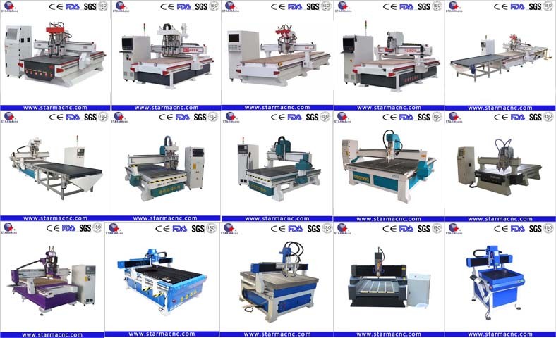 Hot Sale CE Standard Pneumatic 4X8 Atc Wood CNC Router Woodworking