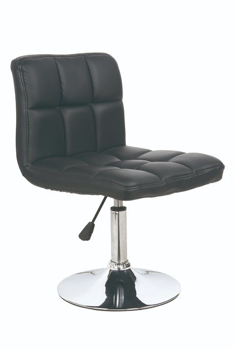 Black PU Plastic Handle Bar Stool