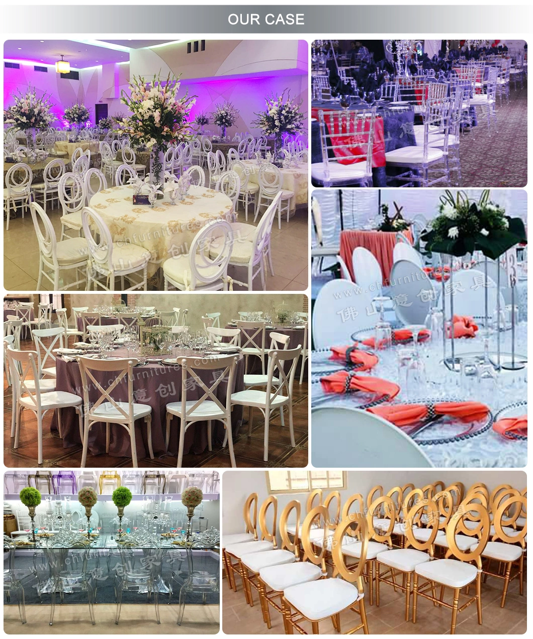 Yc-P21-01 Wholesale Cheap Transparent Acrylic Tiffany Chair Plastic Wedding Clear Resin Chiavari Chair