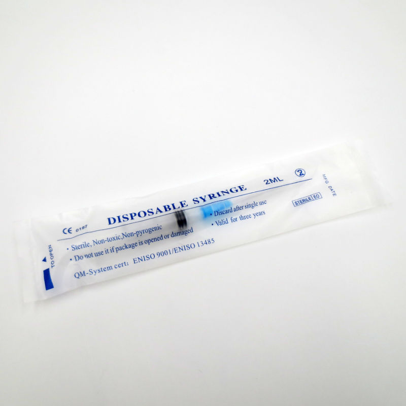 Disposable Sterile Syringe with Needle Two Part/ Three Part Transparent