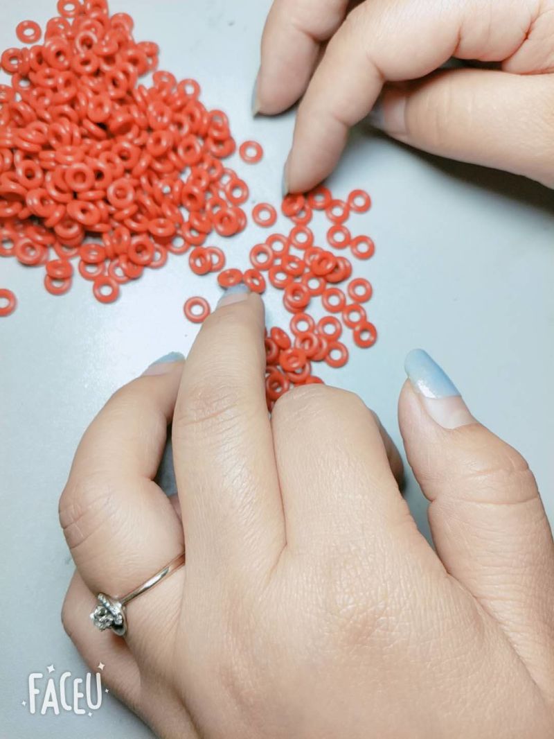 Iron Red Silicone Sealing O-Ring