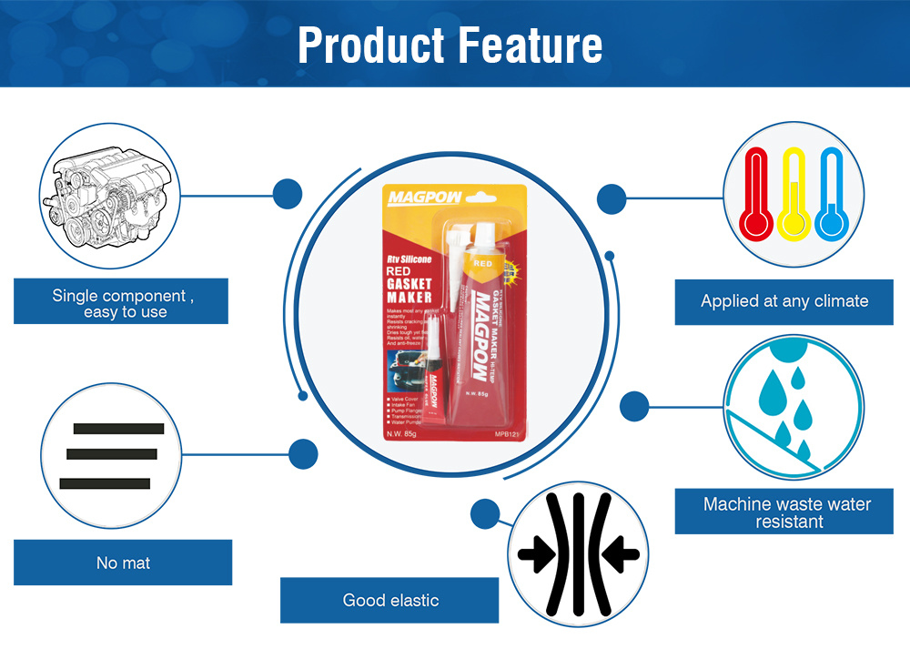 Magpow High-Temp 100% RTV Silicone Gasket Maker