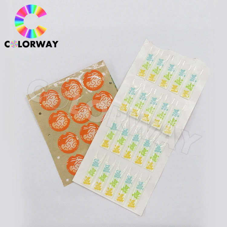 Custom Best Price Strong Adhesive Sun-Proof Transparent Epoxy Sticker