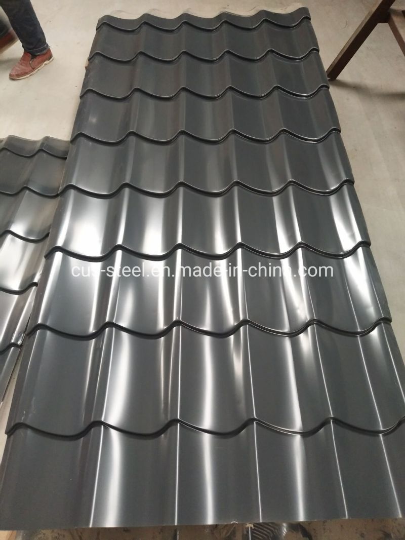 Corrugation Steel Step Roofing Sheet/Color Glazed Roofing Alu-Zinc Sheet