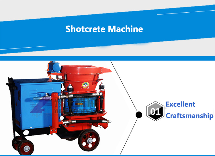 Construction Equipment Concrete Cement Mortar Spraying Shotcrete Machine