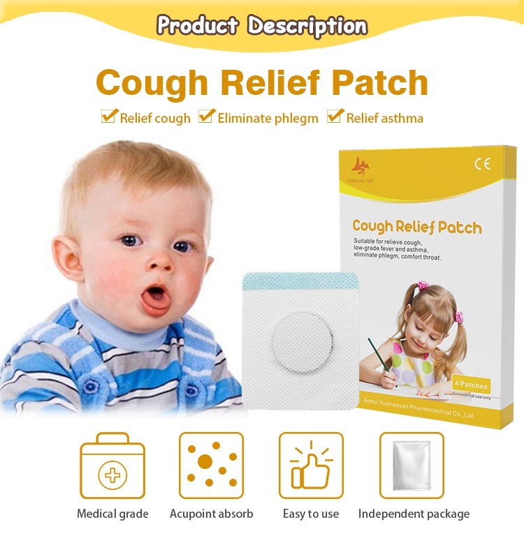 Comfort Throat Medical Adhesive Coughing Relief Plaster for Baby