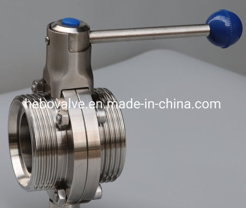 3A/SMS/DIN /ISO/Rjt/Idf Sanitary Stainless Steel Hygienic Butterfly Valves with EPDM Silicone Seal