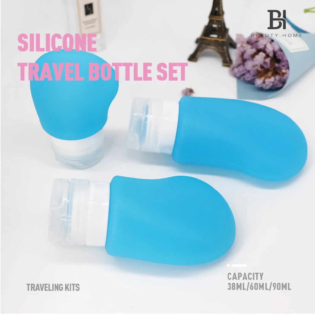 Lotion Shampoo Bath Container Silicone Travel Packing Bottle