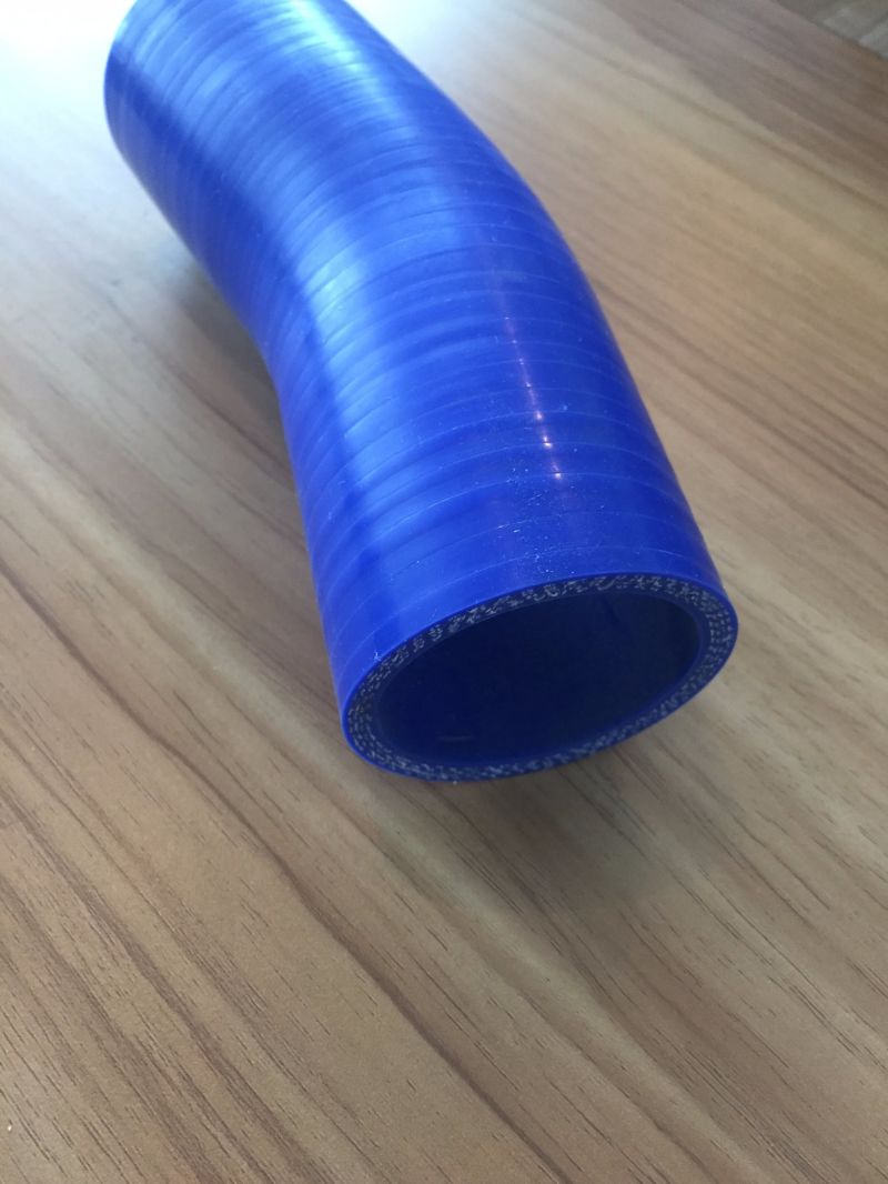 Hot Sale Blue Black Color Reinforced Silicone Rubber Hose