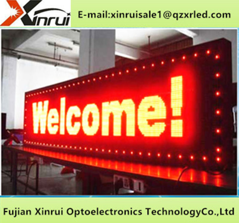 Outdoor/Semi-Outdoor P10 Single Color LED Display Module Text Screen