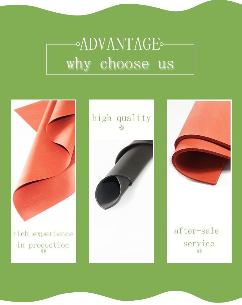 Different Thickness No Odourless Red Silicone Rubber Foam Sheet