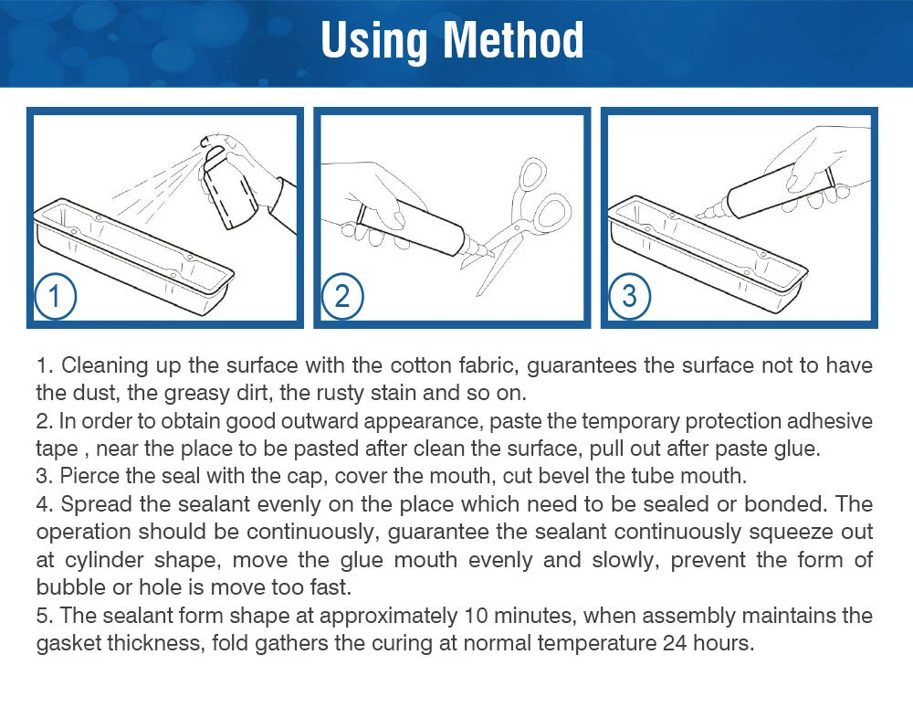 High-Temp Easy-Use Economical RTV Silicone Gasket Maker