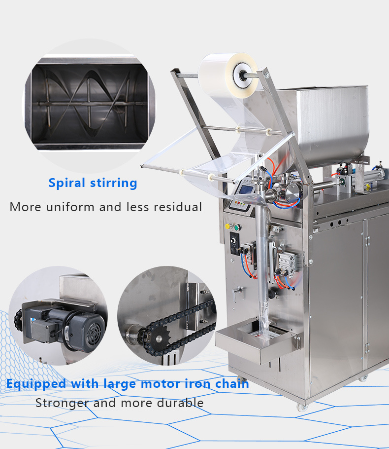 50-500ml Back Sealing Liquid Paste Packing Machine