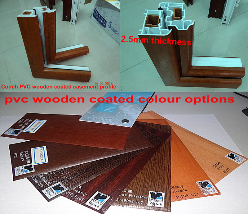 PVC Doors Windows Wood Casement Window Awing Wood Window