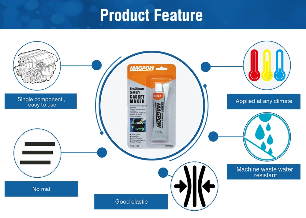 High-Temp Easy-Use Economical RTV Silicone Gasket Maker