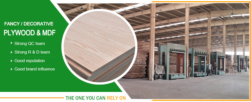 1220mm*2440mm Standard Size E0, E1, E2 Glue Natural&EV Fancy Plywood for Decoration