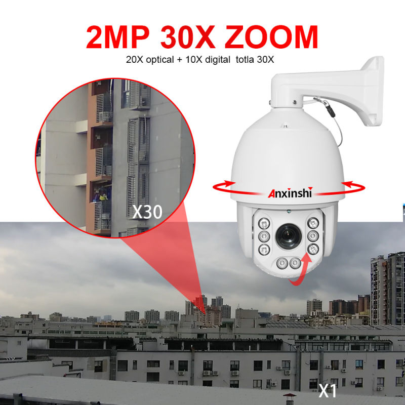 IP 66 Outdoor 5MP PTZ Zoom Lens Live-Streaming Camera