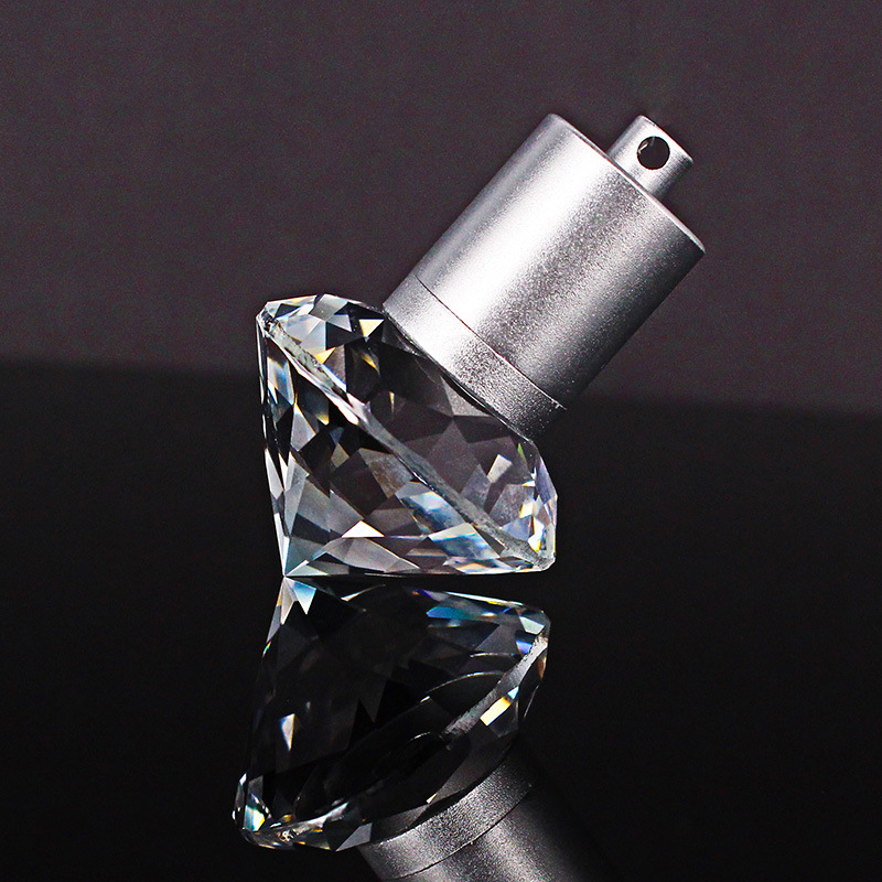 Hot Selling Dimond Shape Waterproof Crystal USB Flash Drive USB Memory Disk Crystal USB Stick