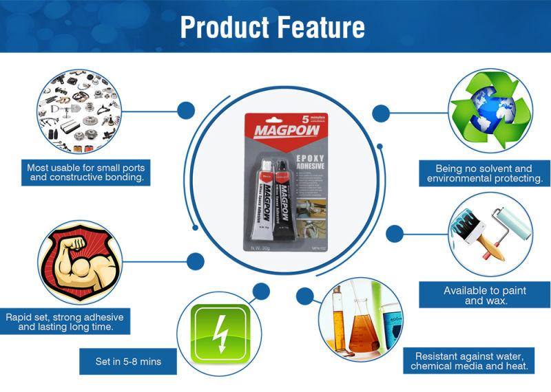 Fast Bonding Two-Component White and Balck Color Epoxy Adhesive