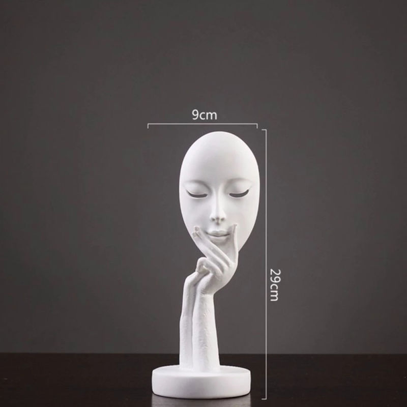 Unique Design Craft Resin Epoxy Art Crafts Home Decorations Resin Figurines Face