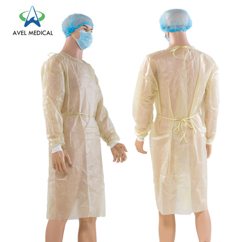 Factory Direct Supply of Disposable Glue Pressing Isolation Gown