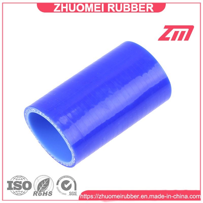 Blue Reinforced Silicone Straight Hose