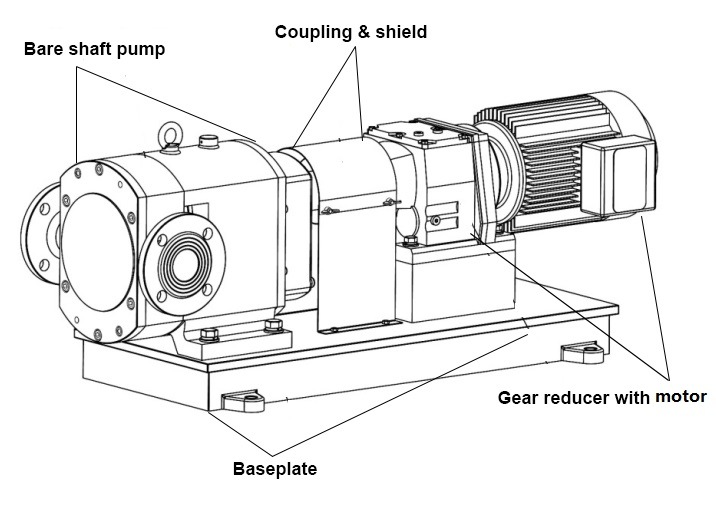 High Viscosity Rotary Lobe Pump for Glass Glue with Good Price