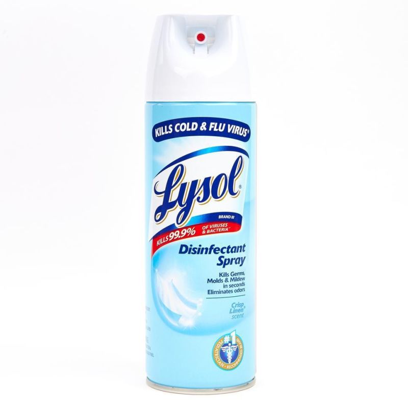 Quality Brand Sealed Lysol Crisp Linen Disinfectant Spray in Large Stock.