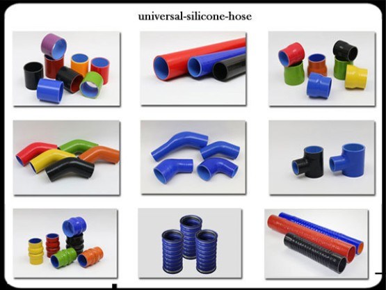 2021hot Sale Blue Black Color Reinforced Silicone Hose Tube