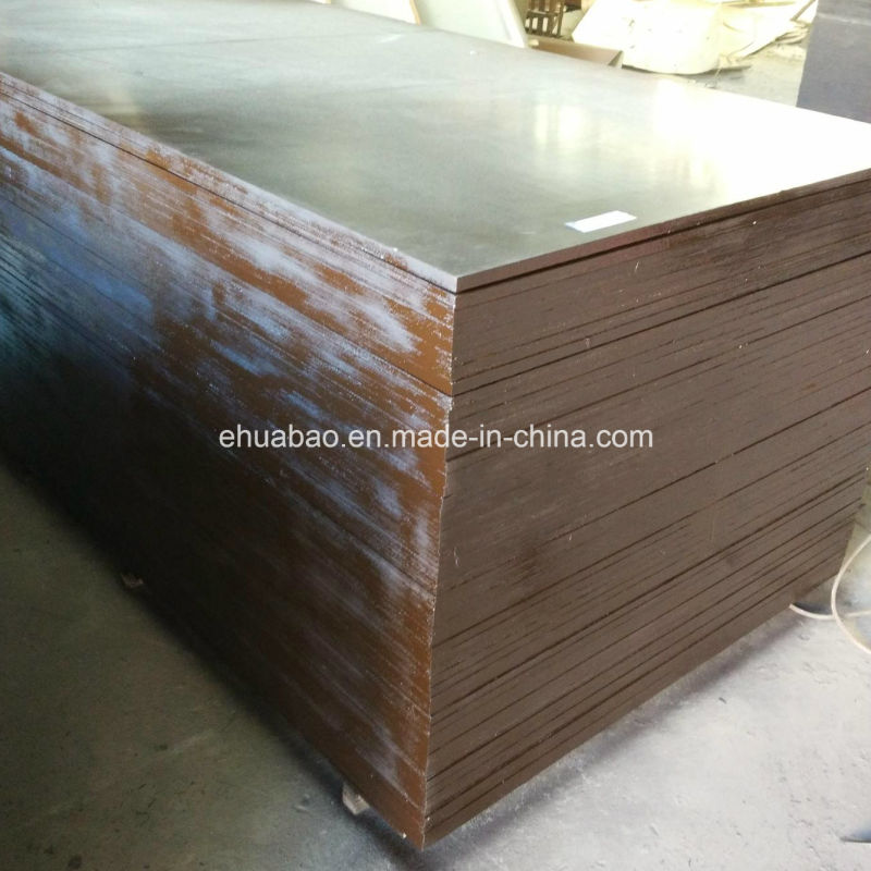 Black Film Laminated Plywood Poplar Core Phenolic Glue