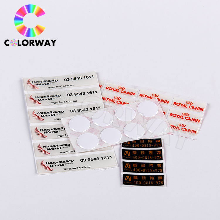 Custom Best Price Strong Adhesive Sun-Proof Transparent Epoxy Sticker