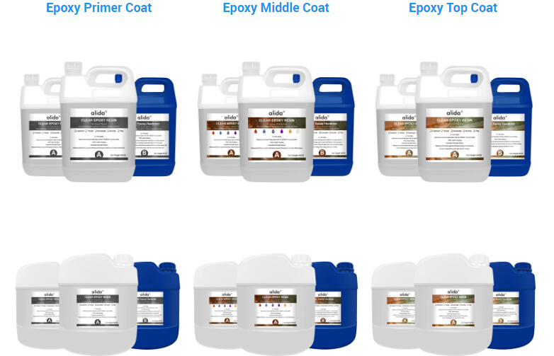 Epoxy Resin and Hardener for Metallic Epoxy Floor