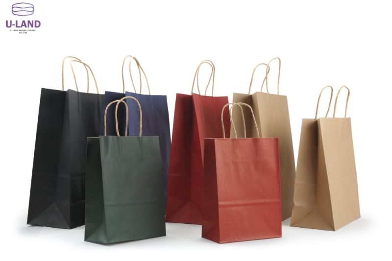 Brown Kraft Paper Bags with Handles Brown Kraft