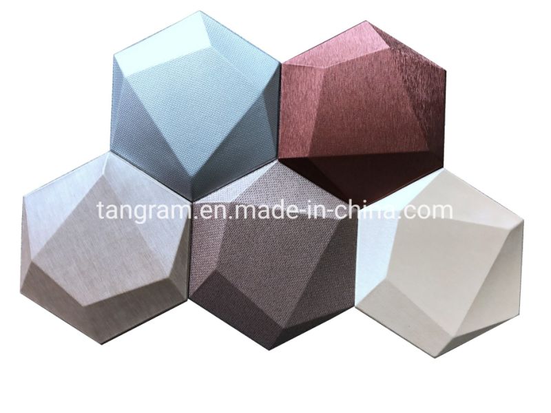 Adhesive Wall Sticker 3D Mosaic Wall Tiles Hexagon Wall Panel