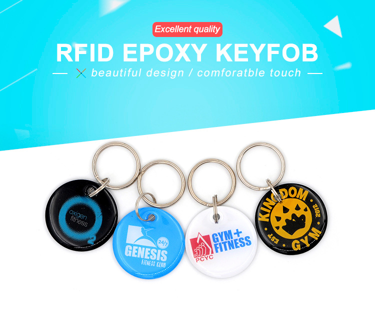 ID Epoxy Keyfob Customized Waterproof ID Epoxy Keyfob