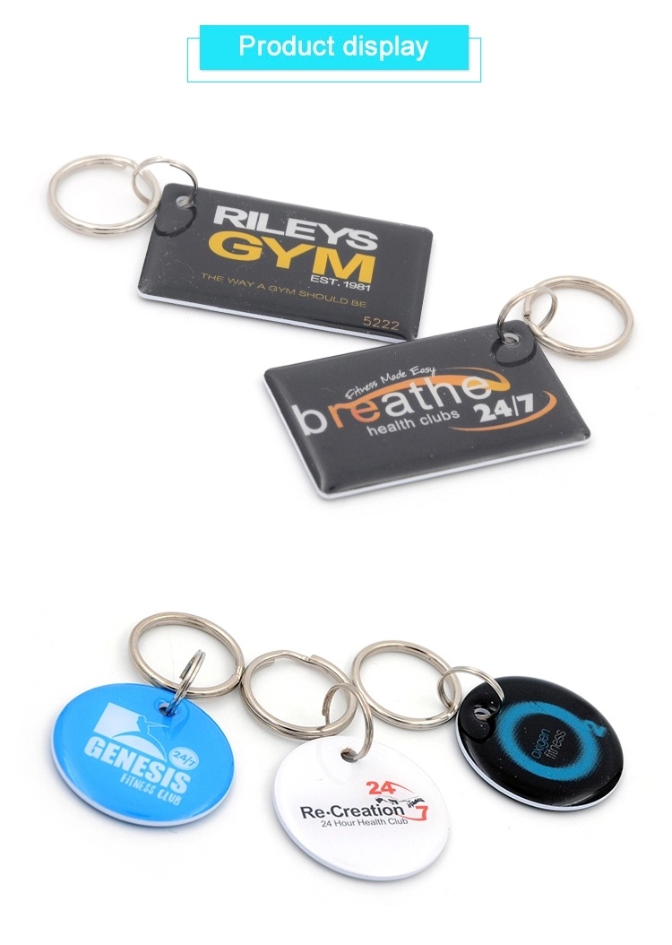 RFID Epoxy Keyfob Customized Photo RFID Epoxy Keyfob Tag