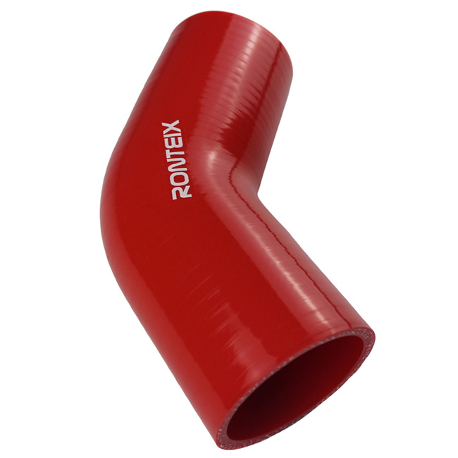 High Temperature 2.5" Black Blue Red Flexible 45 Degree Elbow Silicone Hose