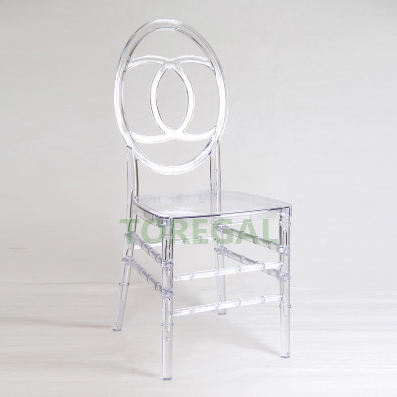 Transparent Acrylic Clear Transparent Resin Phoenix Pisces Dining Chairs