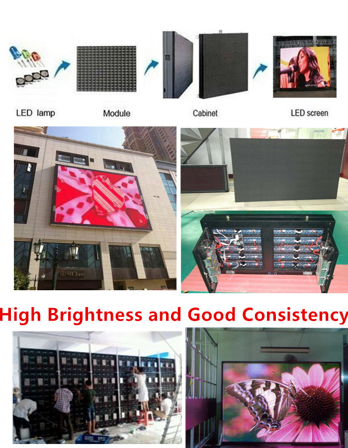 Outdoor/Semi-Outdoor P10 Single Color LED Display Module Text Screen