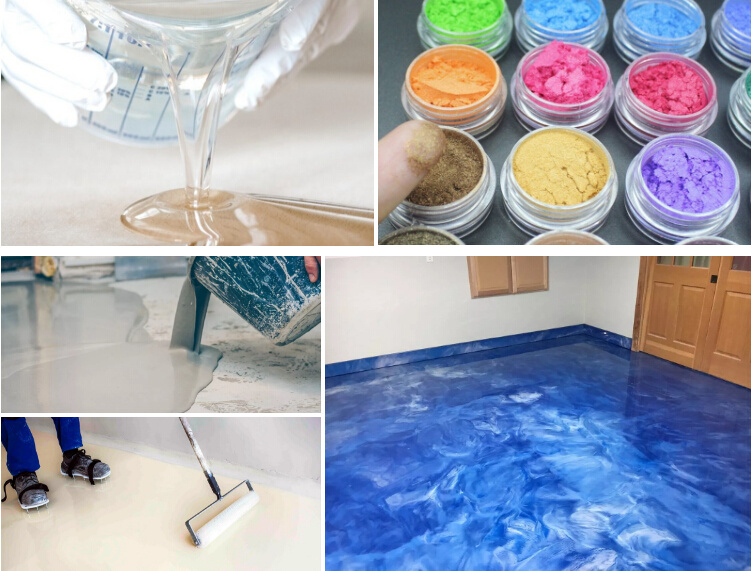 Epoxy Resin Transparent Epoxy Resin for Metallic Epoxy Floor Paint