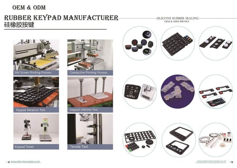 Silicone Rubber Epoxy and Print Keypad for Electronics