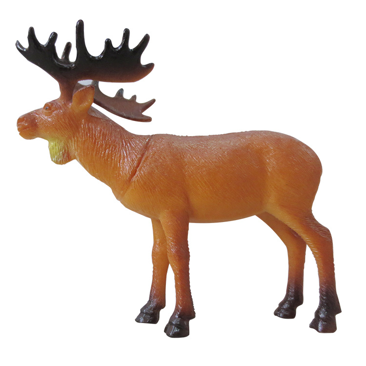 PVC Animal Sika Deer Figure Toy for Children