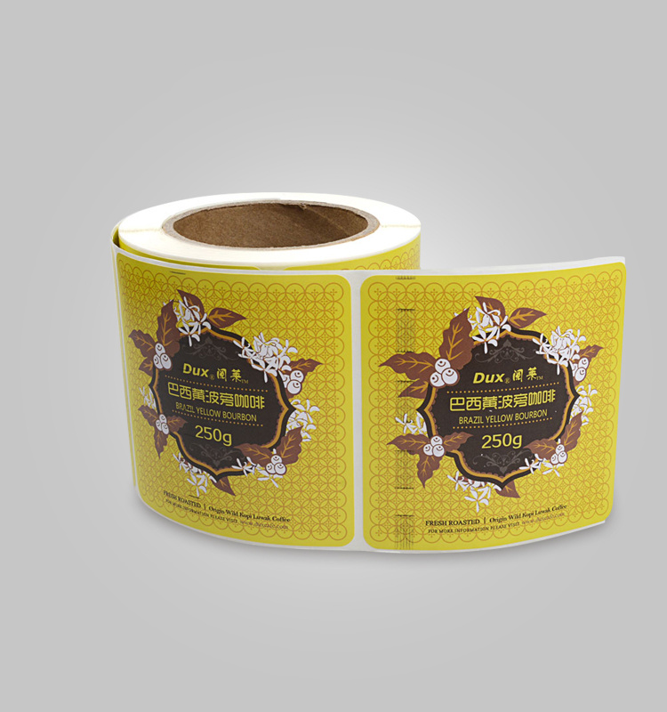 Custom Adhesive Sticker for Liquid Glass Bottle Printing Label