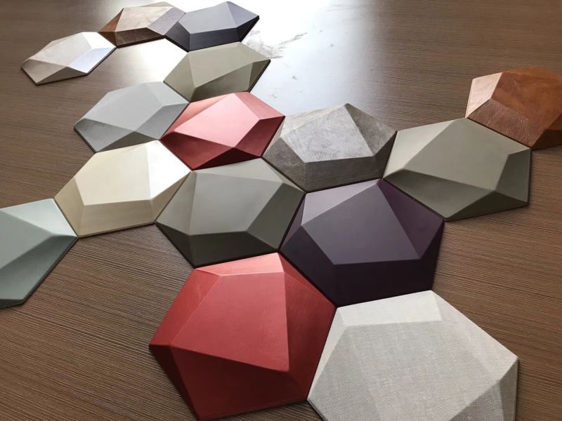 Adhesive Wall Sticker 3D Mosaic Wall Tiles Hexagon Wall Panel