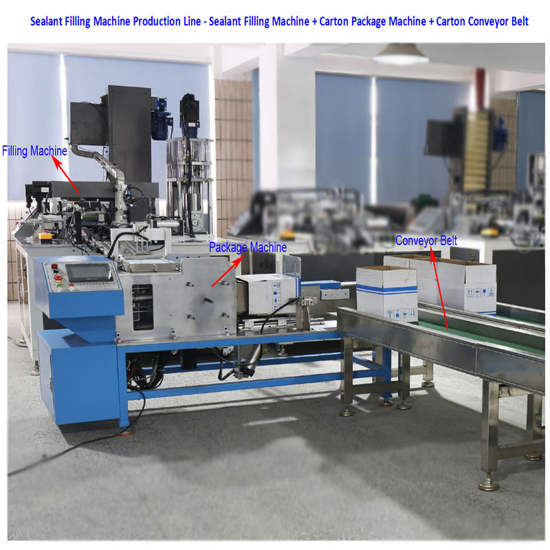 Multi-Surface Adhesive Sealant Black Silicone Sealant Filling Machine