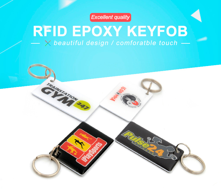 RFID Epoxy Keyfob Customized Photo RFID Epoxy Keyfob Tag