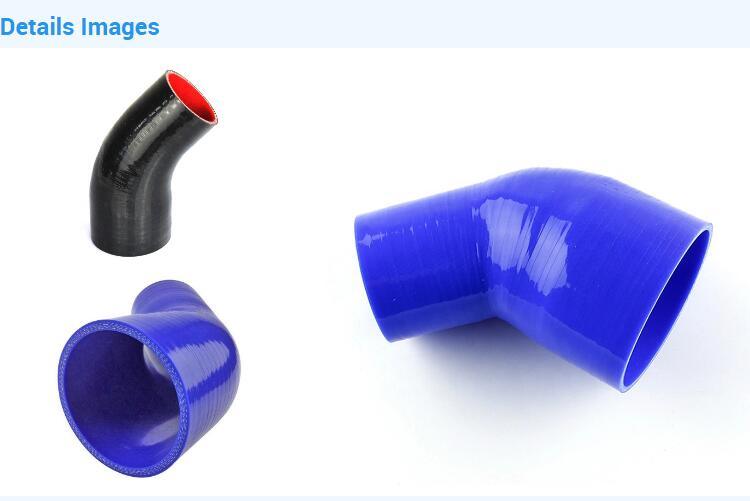 Blue 45 Elbow Reducer Silicone Automotive Rubber Hose