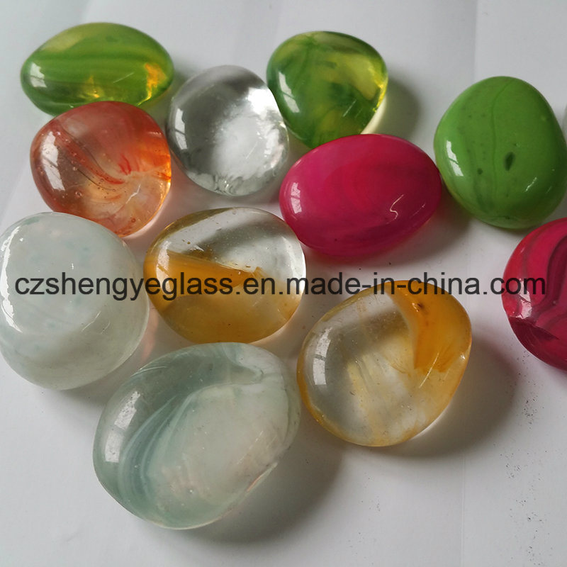 Professional Made Colorful Decorative Flat Glass Beads for Aquariums